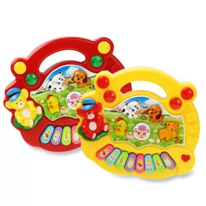 Teclado musical infantil com som de animalzinho