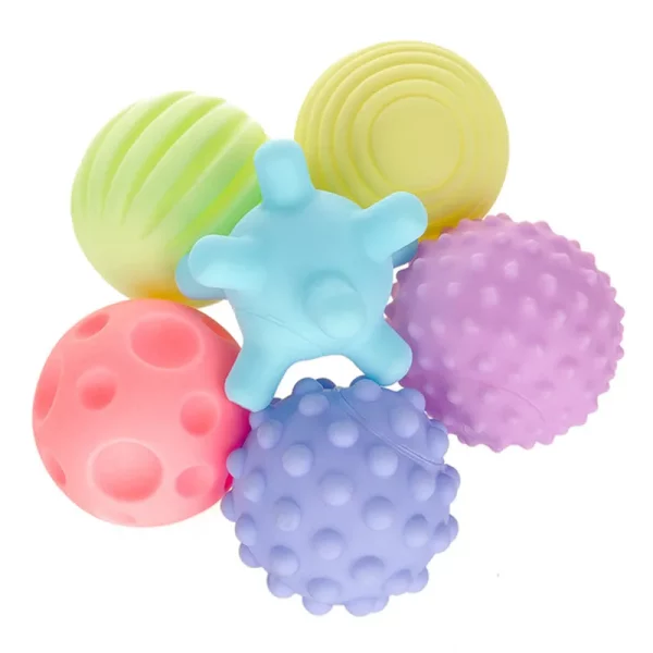 Brinquedos sensoriais para bebês 0-12 meses - Bola / Chocalho / Mordedor de silicone - Image 14