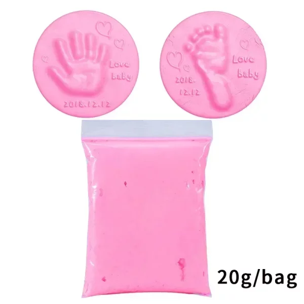 Argila/Areia para brincar 20g - Formato Pé e Mão para bebê recém-nascido - Image 9