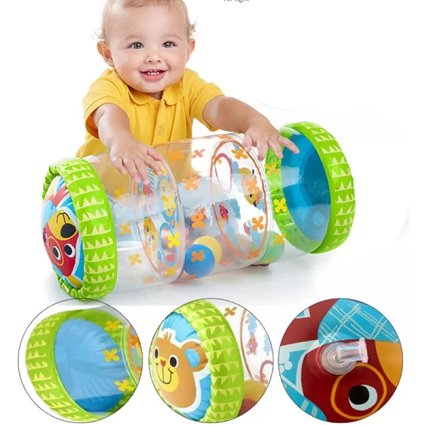 Rolo Inflável / Carrinho / Bola / Chocalho - Para bebês de 6-12 Meses