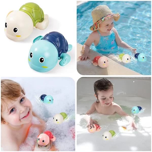 Brinquedos de banho para bebês - Tartaruga / Baleia / Sapo / Carangueijo / Pato / Pinguim - Image 3