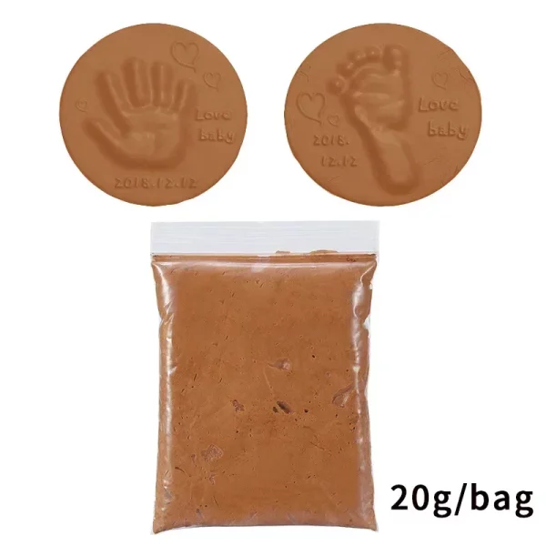 Argila/Areia para brincar 20g - Formato Pé e Mão para bebê recém-nascido - Image 13