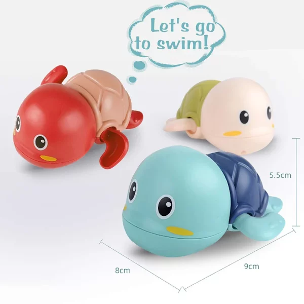 Brinquedos de banho para bebês - Tartaruga / Baleia / Sapo / Carangueijo / Pato / Pinguim - Image 5