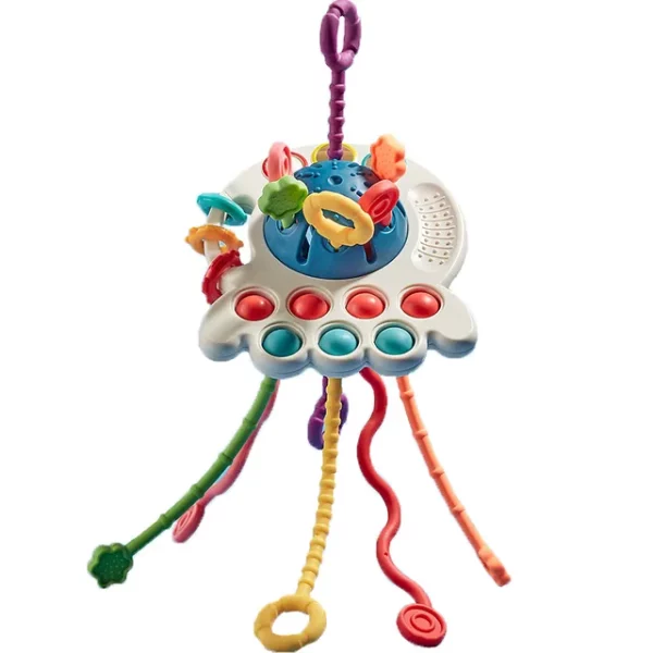 Brinquedos sensoriais para bebês 0-12 meses - Bola / Chocalho / Mordedor de silicone - Image 43