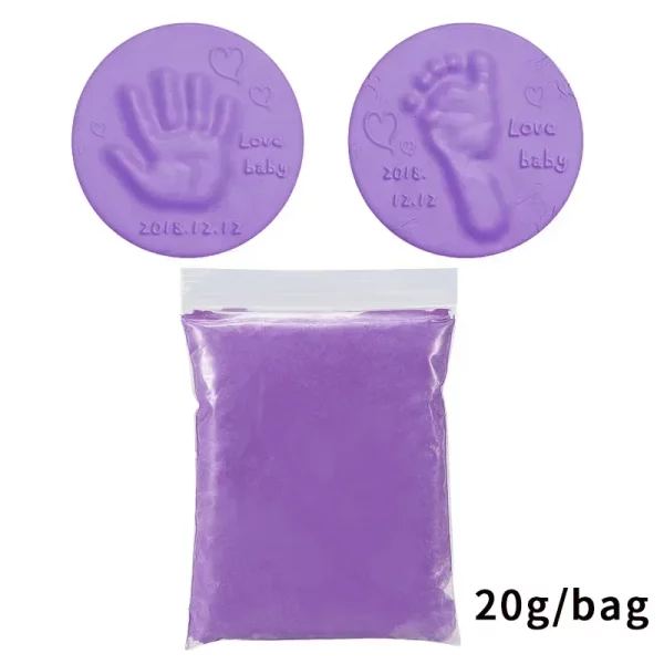 Argila/Areia para brincar 20g - Formato Pé e Mão para bebê recém-nascido - Image 15