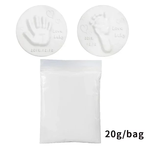 Argila/Areia para brincar 20g - Formato Pé e Mão para bebê recém-nascido - Image 7