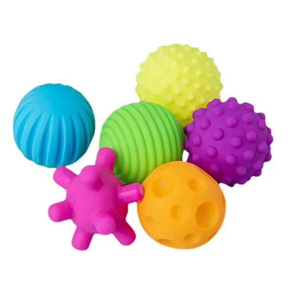 Brinquedos sensoriais para bebês 0-12 meses - Bola / Chocalho / Mordedor de silicone - Image 13