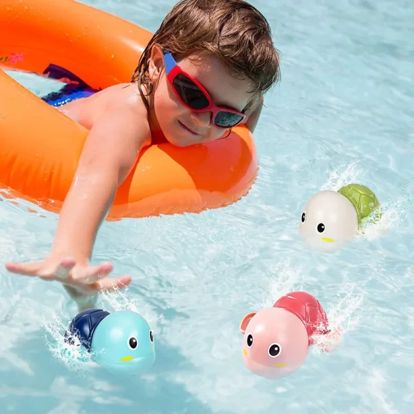 Brinquedos de banho para bebês - Tartaruga / Baleia / Sapo / Carangueijo / Pato / Pinguim - Image 4